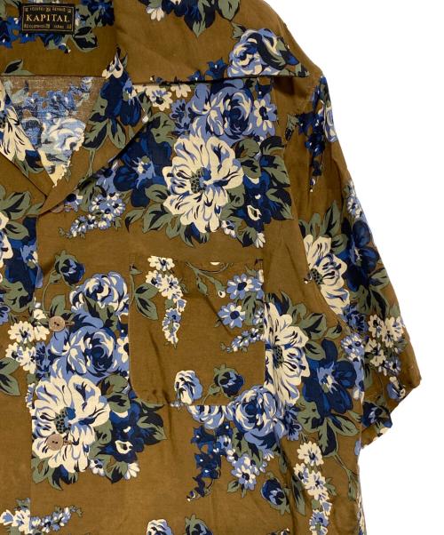 KAPITAL（キャピタル）KAPITAL (キャピタル) オープンカラーシャツ ブラウン サイズ:XLの古着・服飾アイテム