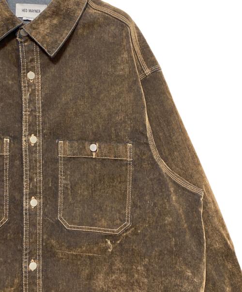Hed Mayner（ヘド メイナー）Hed Mayner (ヘド メイナー) Denim Overshirt ブラウン サイズ:Sの古着・服飾アイテム