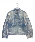 BREATHブレス）の古着「COATING RIDERS JACKET」｜インディゴ