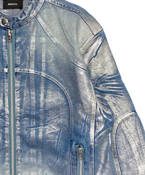 BREATH（ブレス）BREATH (ブレス) COATING RIDERS JACKET インディゴ サイズ:Lの古着・服飾アイテム