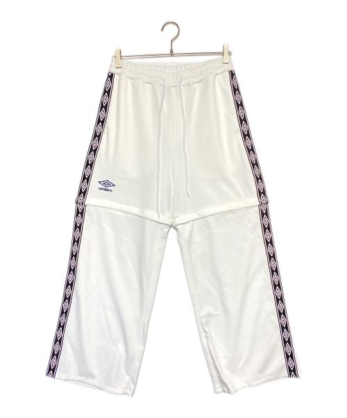 BASICKS（ベイシックス）BASICKS (ベイシックス) UMBRO (アンブロ) 2WAYトラックパンツ ホワイト サイズ:Sの古着・服飾アイテム
