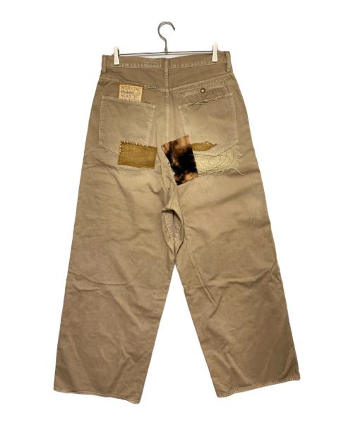 KAPITAL（キャピタル）KAPITAL (キャピタル) かつらぎ ポートバギーパンツ ベージュ サイズ:XLの古着・服飾アイテム
