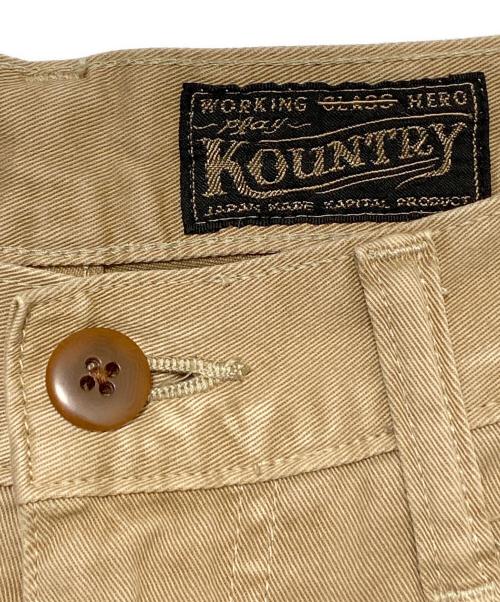 KAPITAL（キャピタル）KAPITAL (キャピタル) かつらぎ ポートバギーパンツ ベージュ サイズ:XLの古着・服飾アイテム