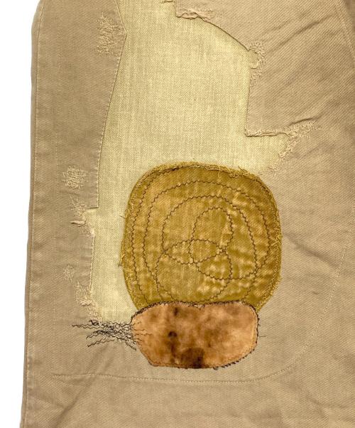 KAPITAL（キャピタル）KAPITAL (キャピタル) かつらぎ ポートバギーパンツ ベージュ サイズ:XLの古着・服飾アイテム