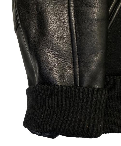 ISSEY MIYAKE（イッセイミヤケ）ISSEY MIYAKE (イッセイミヤケ) 村上隆 (ムラカミタカシ) VARSITY JACKET ブラック サイズ:Mの古着・服飾アイテム