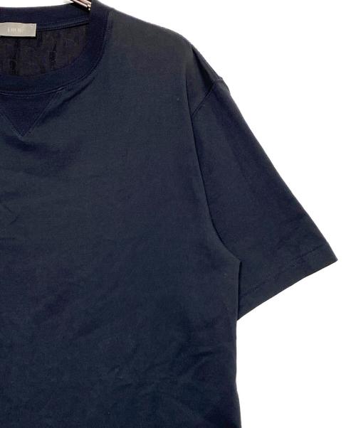 Christian Dior（クリスチャン ディオール）Christian Dior (クリスチャン ディオール) オブリーク柄切替Tシャツ ネイビー サイズ:Sの古着・服飾アイテム
