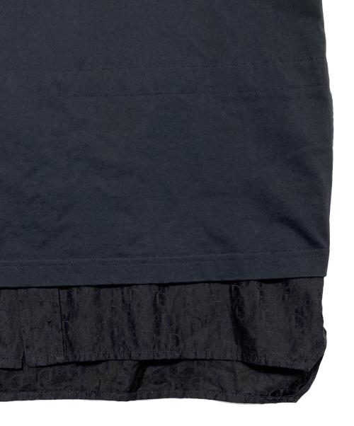 Christian Dior（クリスチャン ディオール）Christian Dior (クリスチャン ディオール) オブリーク柄切替Tシャツ ネイビー サイズ:Sの古着・服飾アイテム