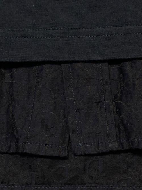 Christian Dior（クリスチャン ディオール）Christian Dior (クリスチャン ディオール) オブリーク柄切替Tシャツ ネイビー サイズ:Sの古着・服飾アイテム