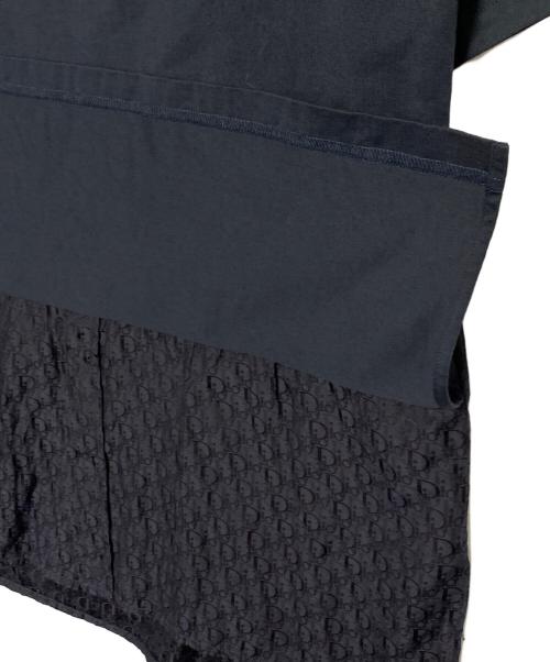 Christian Dior（クリスチャン ディオール）Christian Dior (クリスチャン ディオール) オブリーク柄切替Tシャツ ネイビー サイズ:Sの古着・服飾アイテム