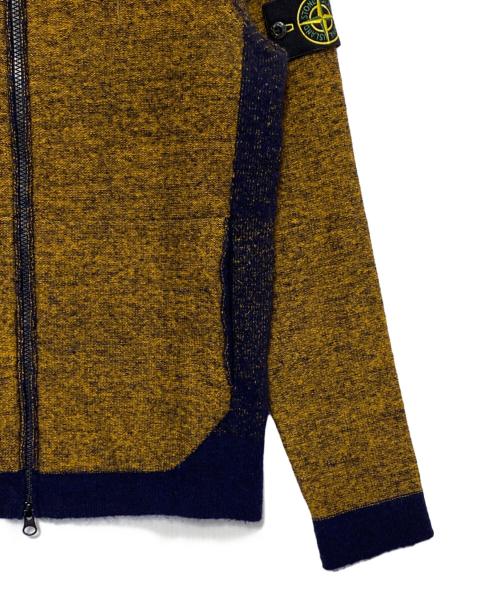 STONE ISLAND（ストーンアイランド）STONE ISLAND (ストーンアイランド) アルパカ混ニットパーカー キャメル サイズ:Sの古着・服飾アイテム