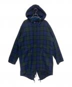 SUPREME×Harris Tweedシュプリーム×ハリスツイード）の古着「Wool Fishtail Parka」｜ブルー×グリーン