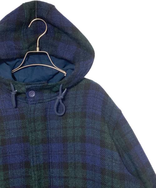SUPREME（シュプリーム）SUPREME (シュプリーム) Harris Tweed (ハリスツイード) Wool Fishtail Parka ブルー×グリーン サイズ:Lの古着・服飾アイテム