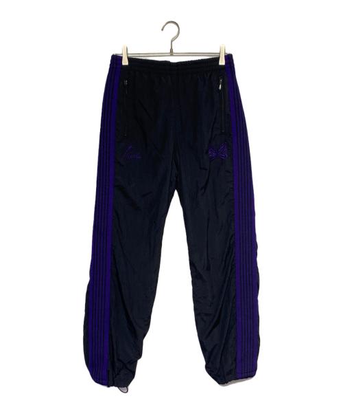 Needles（ニードルズ）Needles (ニードルズ) BEAMS (ビームス) Nylon Track Pants ブラック×パープル サイズ:Sの古着・服飾アイテム