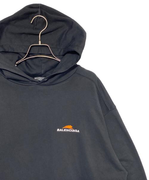 BALENCIAGA（バレンシアガ）BALENCIAGA (バレンシアガ) プルオーバーパーカー ブラック サイズ:Sの古着・服飾アイテム