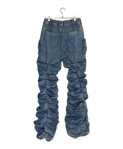 A.F ARTEFACT（エーエフ アーティファクト）A.F ARTEFACT (エーエフ アーティファクト) Monster Tuck Flare Baggy Pants スカイブルー サイズ:3の古着・服飾アイテム