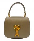 AMI Alexandre Mattiussiアミアレクサンドルマテュッシ）の古着「Ami sholder bag nano/アミトップハンドルショルダーバッグナノ」｜ブラウン