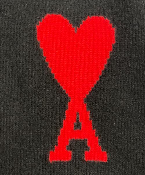 AMI Alexandre Mattiussi（アミアレクサンドルマテュッシ）AMI Alexandre Mattiussi (アミアレクサンドルマテュッシ) ハートロゴクルーネックセーター ブラック サイズ:Sの古着・服飾アイテム