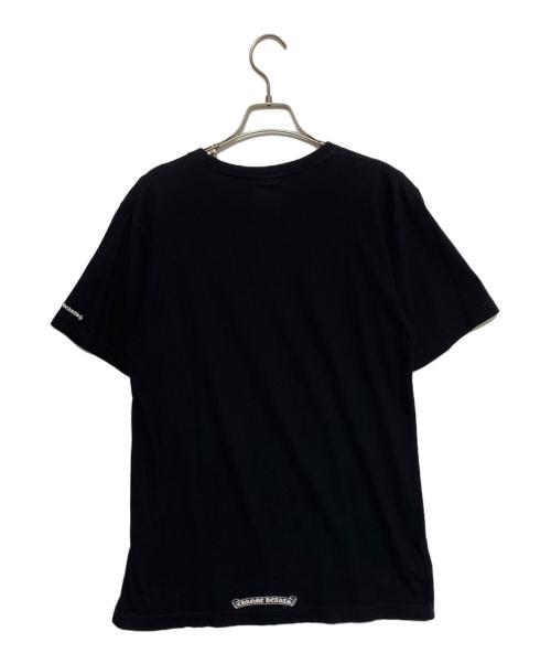 CHROME HEARTS（クロムハーツ）CHROME HEARTS (クロムハーツ) Neck Logo S/S Tee ブラック サイズ:Mの古着・服飾アイテム