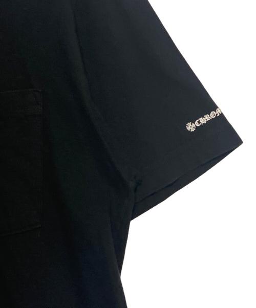 CHROME HEARTS（クロムハーツ）CHROME HEARTS (クロムハーツ) Neck Logo S/S Tee ブラック サイズ:Mの古着・服飾アイテム