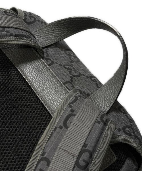 GUCCI（グッチ）GUCCI (グッチ) GGリップストップ バックパック グレー サイズ:-の古着・服飾アイテム