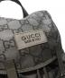 中古・古着 GUCCI (グッチ) GGリップストップ バックパック グレー サイズ:-：140000円