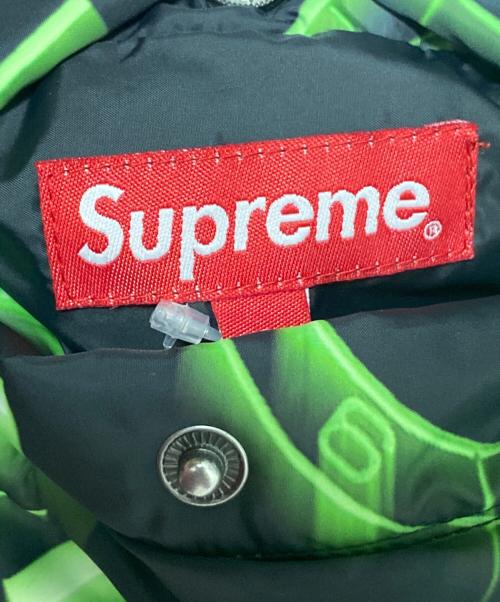 SUPREME（シュプリーム）Supreme (シュプリーム) Watches Reversible Puffy Jacket ブラック×グリーン サイズ:Sの古着・服飾アイテム