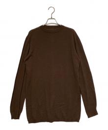 RICK OWENS（リックオウエンス）の古着「OVERSIZED ROUND NECK」｜ブラウン