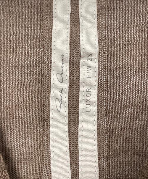 RICK OWENS（リックオウエンス）RICK OWENS (リックオウエンス) OVERSIZED ROUND NECK ブラウン サイズ:ONE SIZEの古着・服飾アイテム