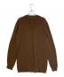 RICK OWENS (リックオウエンス) OVERSIZED ROUND NECK ブラウン サイズ:ONE SIZE：35000円