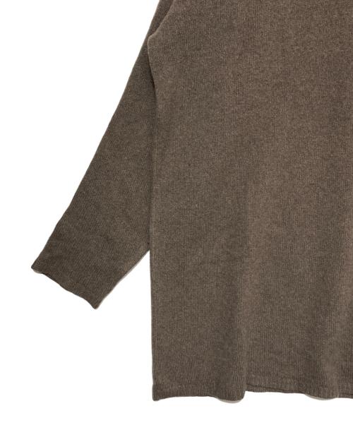 RICK OWENS（リックオウエンス）RICK OWENS (リックオウエンス) OVERSIZED KNIT HOODIE ブラウン サイズ:Mの古着・服飾アイテム