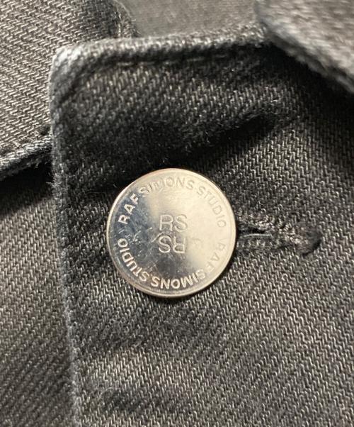RAF SIMONS（ラフシモンズ）RAF SIMONS (ラフシモンズ) Oversized denim jacket ブラック サイズ:Mの古着・服飾アイテム
