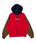 SUPREMEシュプリーム）の古着「Box Logo Hooded Sweatshirt」｜レッド×ネイビー