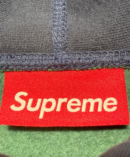 SUPREME（シュプリーム）SUPREME (シュプリーム) Box Logo Hooded Sweatshirt レッド×ネイビー サイズ:Mの古着・服飾アイテム