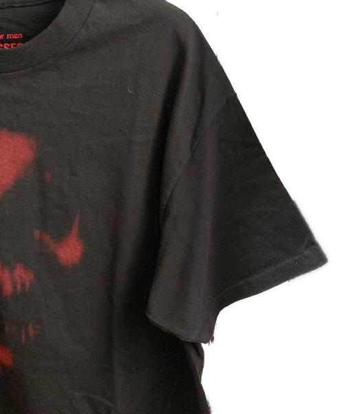 Y's for men（ワイズフォーメン）Y'S for men (ワイズフォーメン) MASSES (マシス) COTTON SINGLE PRINT ROUND NECK SHORT SLEEVE T ブラック サイズ:Lの古着・服飾アイテム