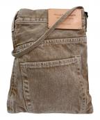 beautiful peopleビューティフルピープル）の古着「excerption denim bleached sacoche」｜ベージュ