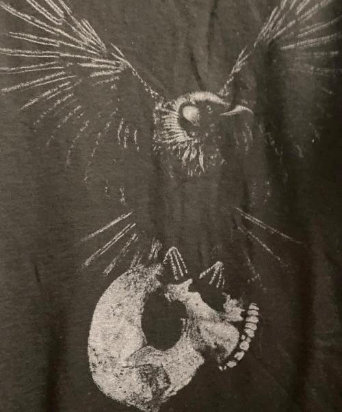 Y's for men（ワイズフォーメン）Y's for men (ワイズフォーメン) COTTON SINGLE PRINT ROUND NECK SHORT SLEEVE T ブラック サイズ:Lの古着・服飾アイテム