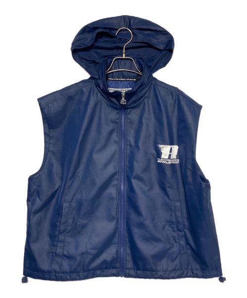 ALEXANDER WANG（アレキサンダー・ワン）ALEXANDER WANG (アレキサンダー・ワン) ZIP-UP VEST W/GRAPHIC ネイビー サイズ:Mの古着・服飾アイテム