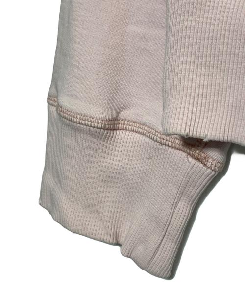 AMI Alexandre Mattiussi（アミアレクサンドルマテュッシ）AMI Alexandre Mattiussi (アミアレクサンドルマテュッシ) バックハートロゴダメージスウェット ライトピンク サイズ:Mの古着・服飾アイテム