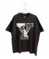 Y's for men（ワイズフォーメン）の古着「COTTON SINGLE PRINT ROUND NECK SHORT SLEEVE T」｜ブラック