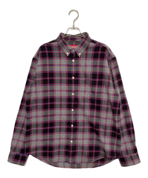SUPREME（シュプリーム）SUPREME (シュプリーム) Plaid Flannel Shirt レッド サイズ:Mの古着・服飾アイテム
