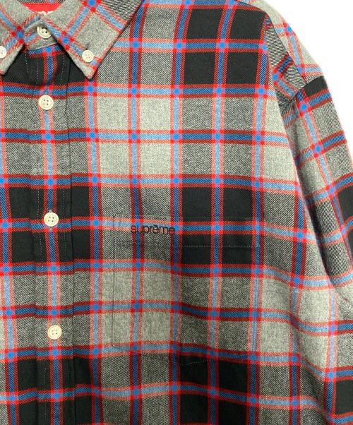 SUPREME（シュプリーム）SUPREME (シュプリーム) Plaid Flannel Shirt レッド サイズ:Mの古着・服飾アイテム