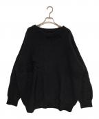 NEIGHBORHOODネイバーフッド）の古着「SAVAGE CREW/CA-KNIT.LS」｜ブラック