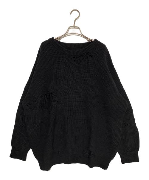 NEIGHBORHOOD（ネイバーフッド）NEIGHBORHOOD (ネイバーフッド) SAVAGE CREW/CA-KNIT.LS ブラック サイズ:Mの古着・服飾アイテム