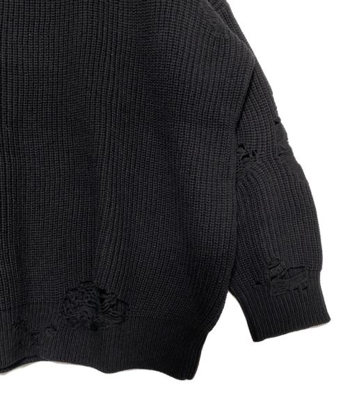 NEIGHBORHOOD（ネイバーフッド）NEIGHBORHOOD (ネイバーフッド) SAVAGE CREW/CA-KNIT.LS ブラック サイズ:Mの古着・服飾アイテム