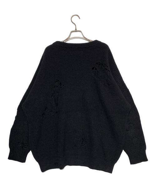 NEIGHBORHOOD（ネイバーフッド）NEIGHBORHOOD (ネイバーフッド) SAVAGE CREW/CA-KNIT.LS ブラック サイズ:Mの古着・服飾アイテム