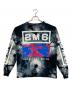 SAINT MICHAEL（セントマイケル）の古着「LS TEE / SM6 / TIE DYE /カットソー」｜ブラック×グレー