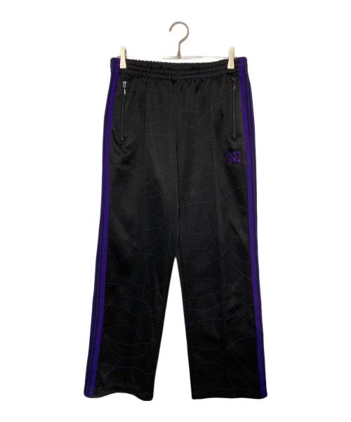 Needles（ニードルズ）Needles (ニードルズ) DC SHOES (ディーシーシューズ) Track Pant Poly Smooth/Printed ブラック×パープル サイズ:Sの古着・服飾アイテム