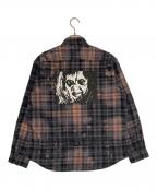 SUPREMEシュプリーム）の古着「The Exorcist Flannel Shirt」｜ブラック×ブラウン