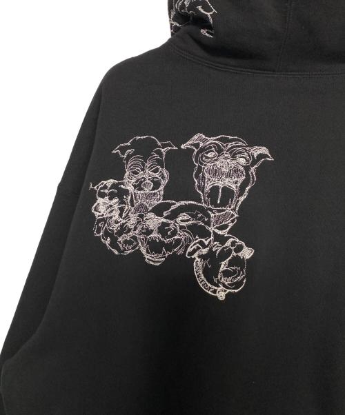 SUPREME（シュプリーム）Supreme (シュプリーム) Pitbulls Embroidered Hooded Sweatshirt ブラック サイズ:XLの古着・服飾アイテム