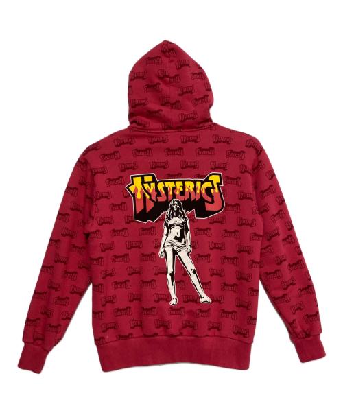 Hysteric Glamour（ヒステリックグラマー）Hysteric Glamour (ヒステリックグラマー) BAD ASS LOGO パーカー ピンク サイズ:Lの古着・服飾アイテム